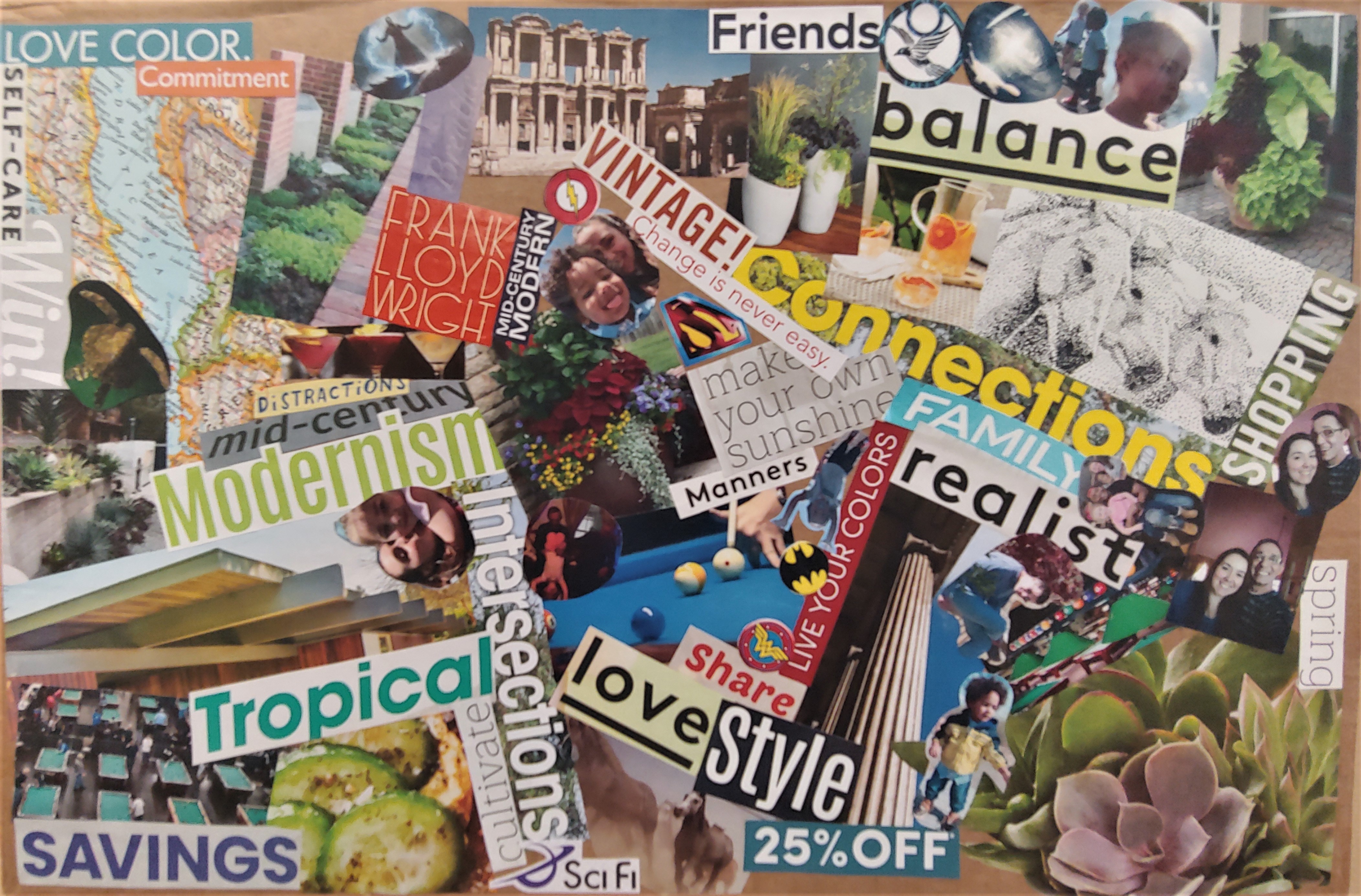 David's vision board