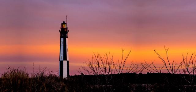 Lighthouse during sunset